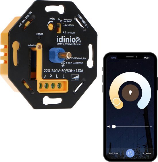 Smart WIFI dimmer met App - LED Dimmer - Fase afsnijding - Fase aansnijding Smart home LED.nl