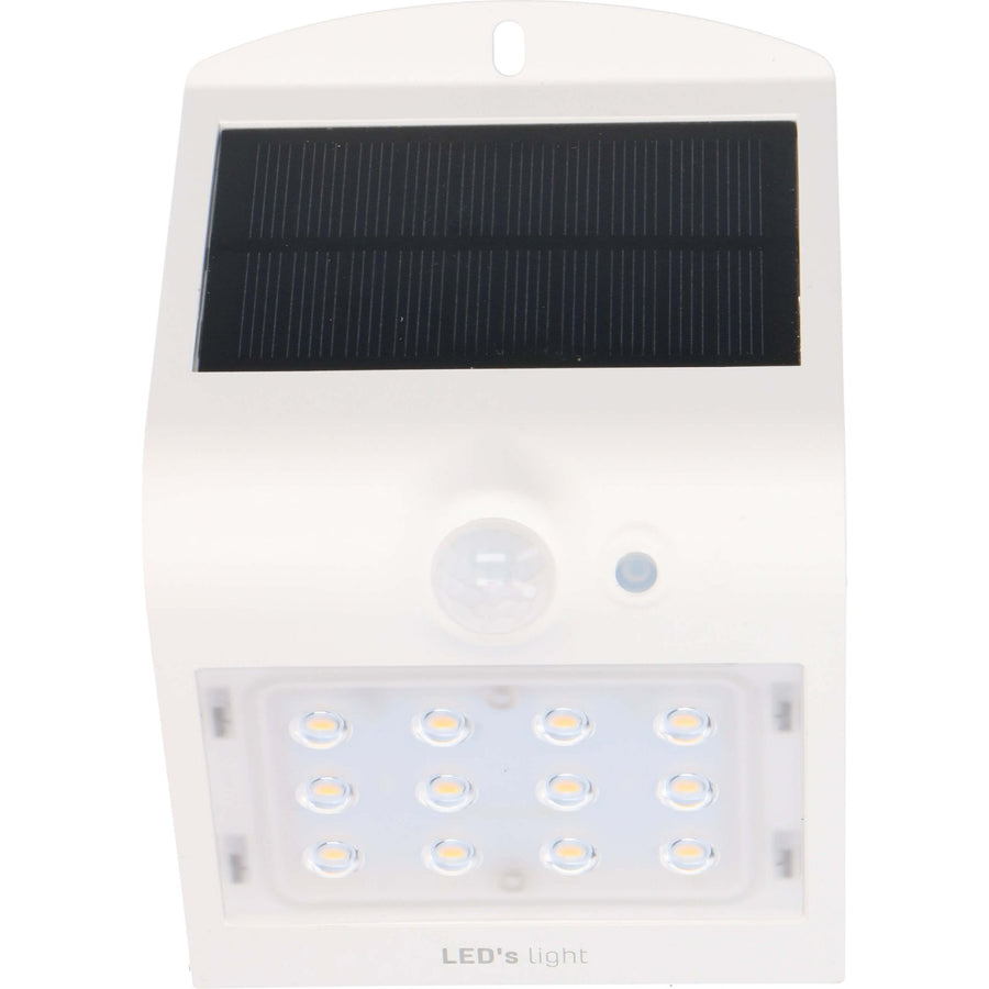 LED's Light Solar LED Wandlamp met Bewegingssensor 220 - 3 lichtstanden - Automatisch aan/uit - Wit Buitenlampen LED.nl