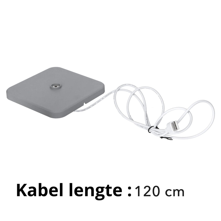 LED's Light Oplaadbare LED Tafellamp - Dimbaar via aanraking - Binnen en buiten - Grijs Tafellampenen LED.nl